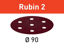 Picture of Abrasive sheet Rubin 2 STF D90/6 P120 RU2/50