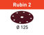 Picture of Abrasive sheet Rubin 2 STF D125/8 P220 RU2/10